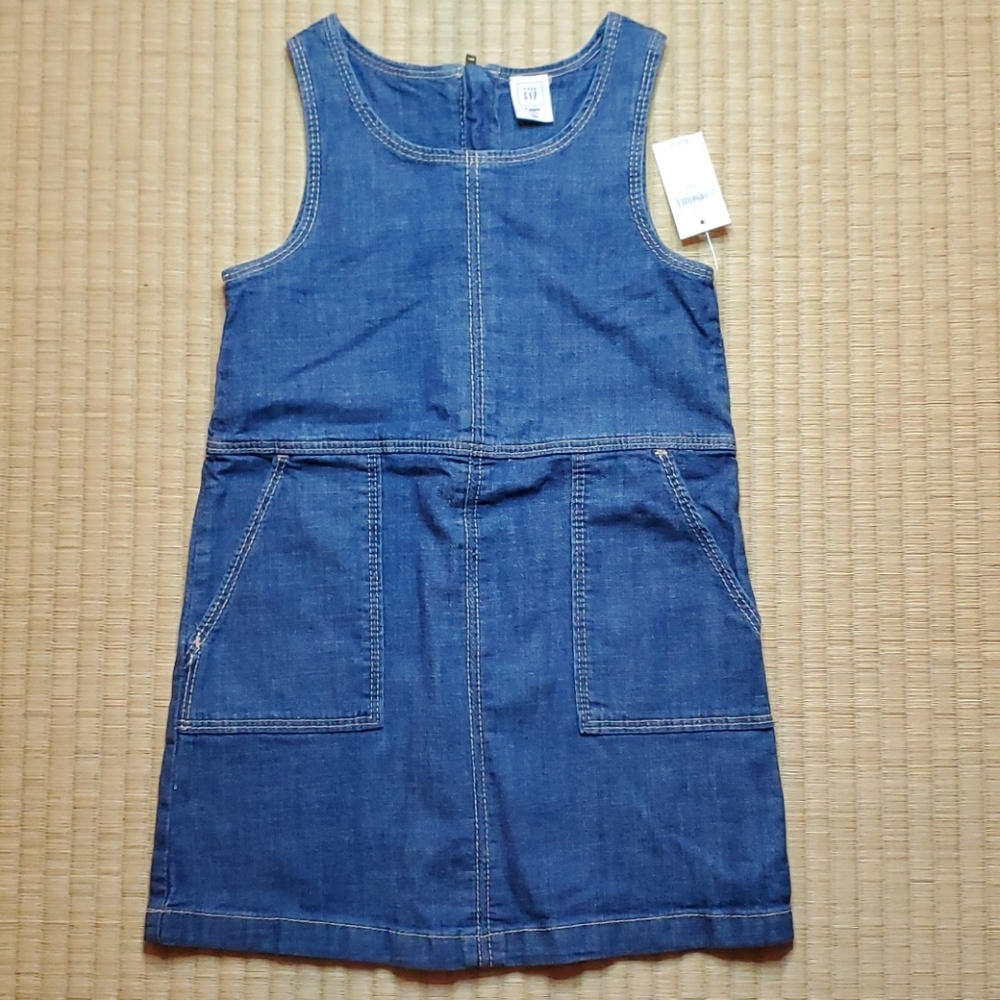 GAP Denim Sleeveless Jumper Dress, girls' size 4